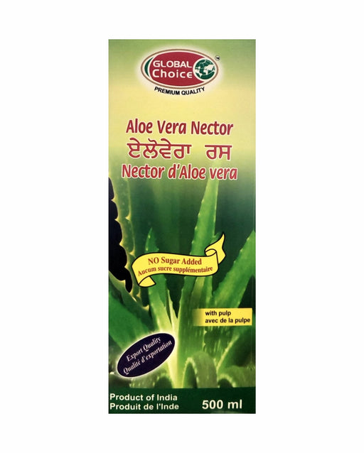 Global Choice Aloe Vera Nector (Juice)  500ml - Nector - punjabi store near me