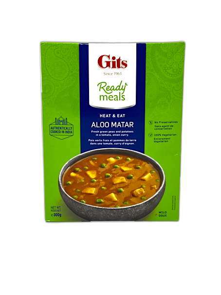 Gits Ready Meal Aloo Matar 300gm - Ready To Eat | indian grocery store in sudbury
