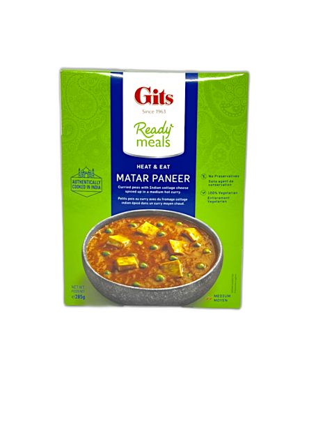 Gits Ready Meal Matar Paneer 285gm - Ready To Eat | indian grocery store in Longueuil