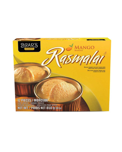 Brars Mango Rasmalai 1kg - Frozen - Indian Grocery Home Delivery