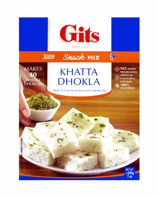 Gits Instant Mix Khatta Dhokla 200gm - Instant Mixes - the indian supermarket