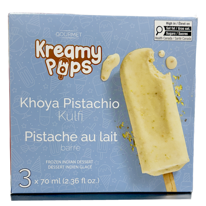 Kreamy Pops Khoya Pistachio Kulfi 3x70ml
