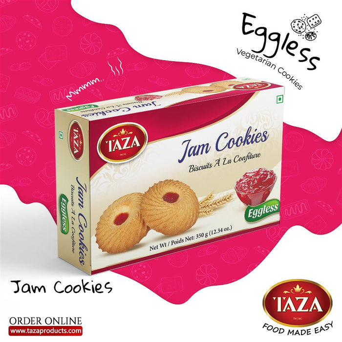 Taza Jam Cookies (Eggless) 350g