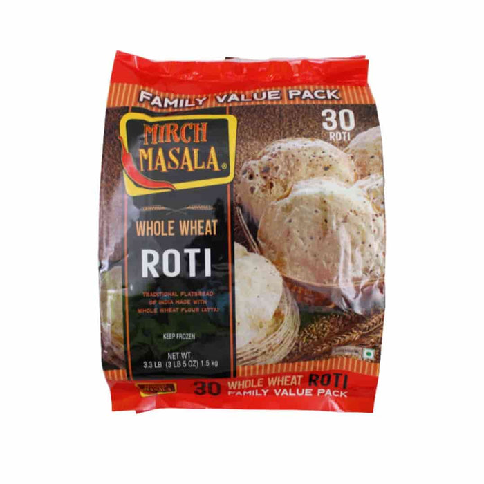 Mirchi Masala Whole Wheat Roti (30 Pcs)