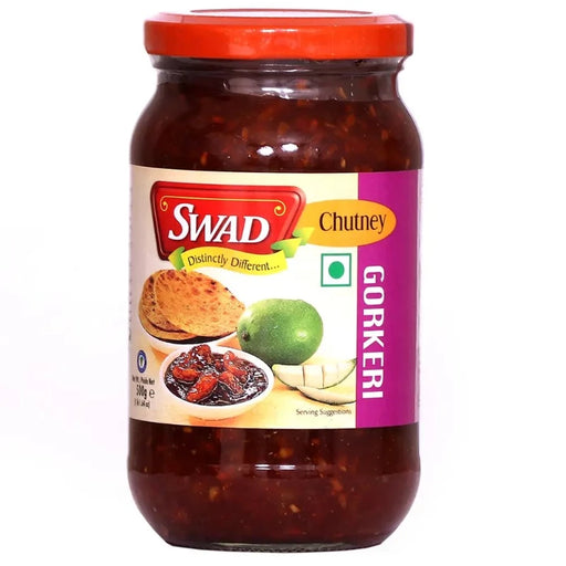 Swad Mango Pickle Gorkeri 500g jar available at Spice Divine, Indian Supermarket in Canada