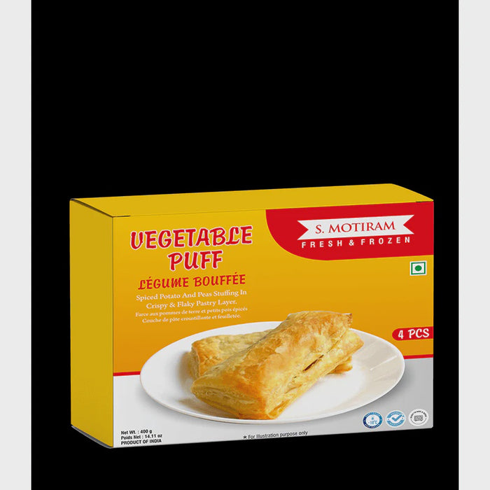 S Motiram Vegetable Puff (4 Pcs) 400g