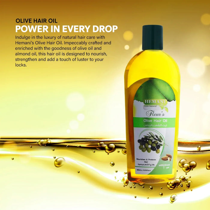 Hemani Olive Hair Oil With Almond 200ml