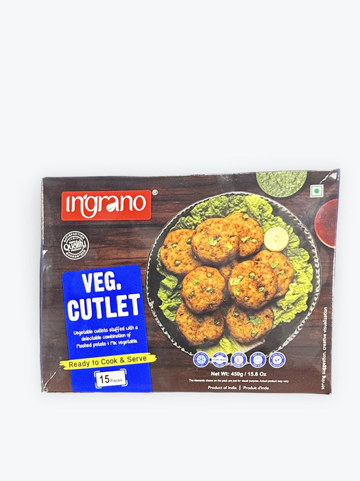 Ingrano Frozen Veg Cutlet (15Pcs) 450g