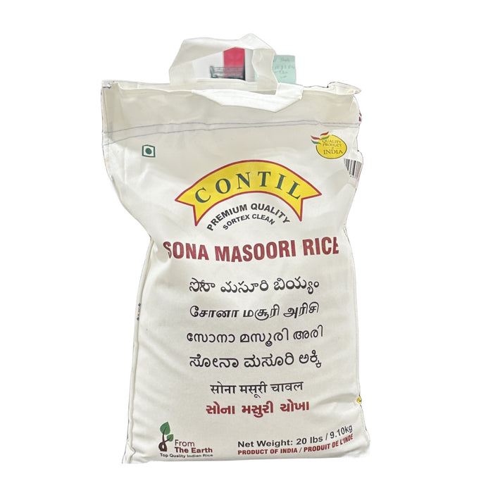 Contil Sona Masoori Rice 20Lb