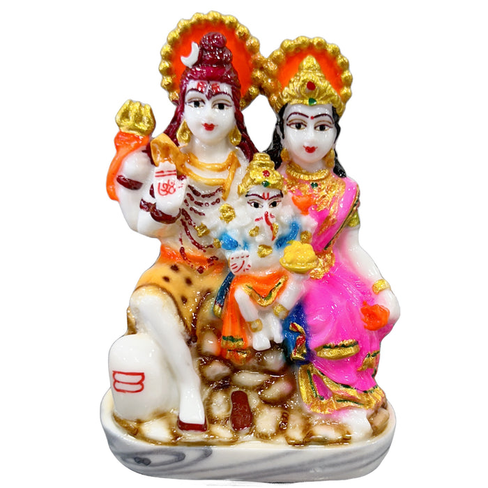 Globex Impex Shiv Family Statue 4''