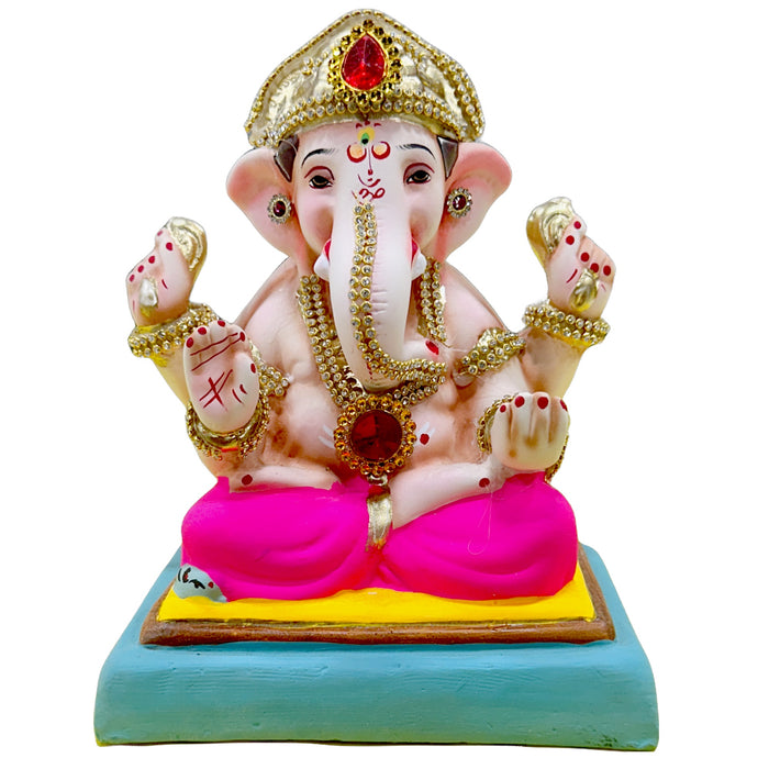 Eco-Friendly Ganesh Idol 8” (Colour 2025)