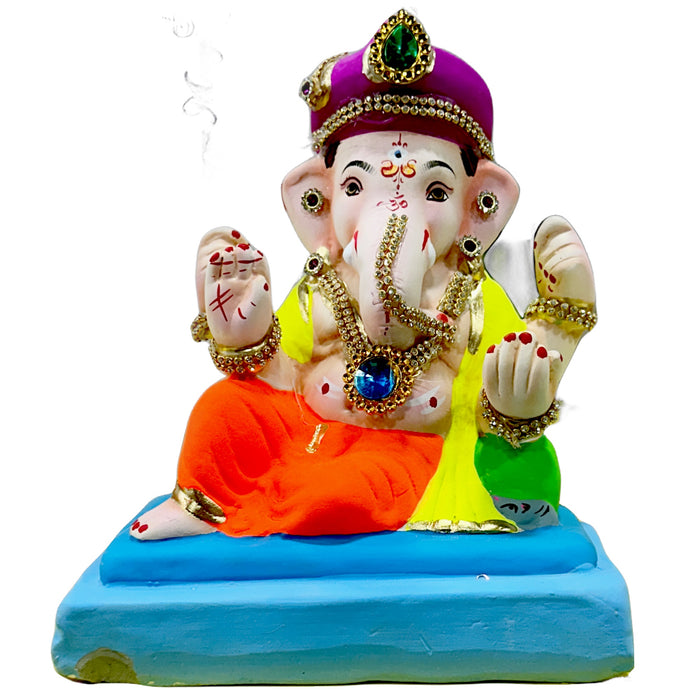 Eco-Friendly Ganesh Idol 8” (Deco 2025)