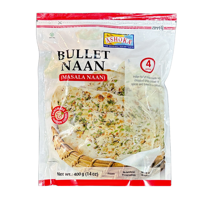 Ashoka Bullet Naan (Masala Naan) 4pcs 400g