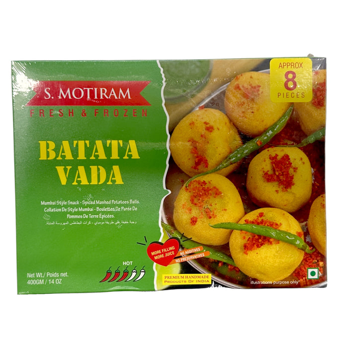 S Motiram Batata Vada Hot (Potato Balls) 8Pcs