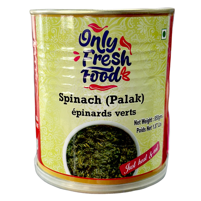 Only Fresh Food Spinach (Palak) 850g