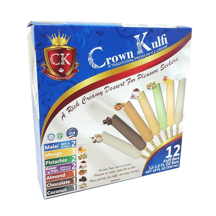 Crown Kulfi Associated Kulfi Family Pack 12pcs