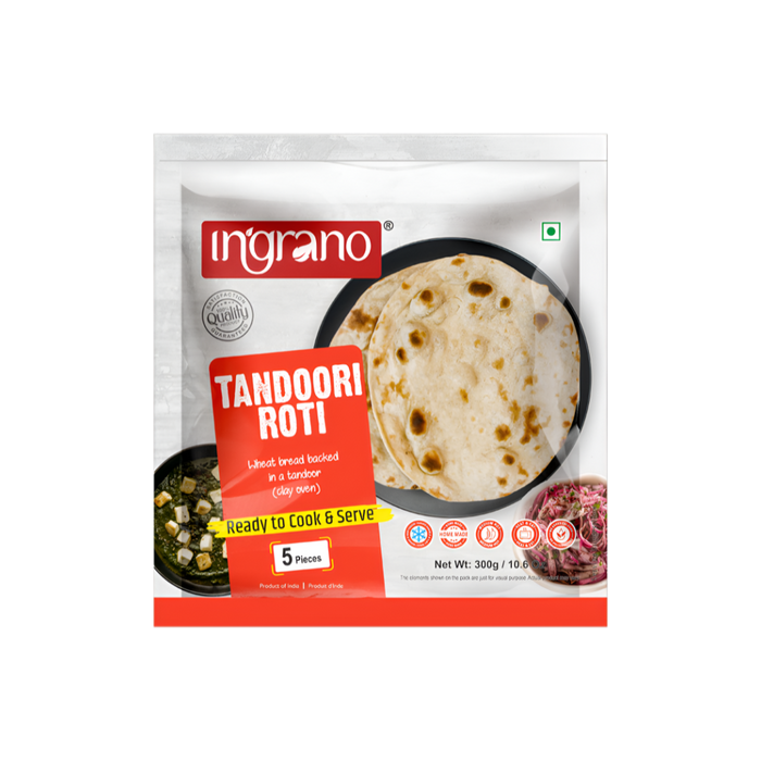 Ingrano Tandoori Roti 300g (5 Pcs)