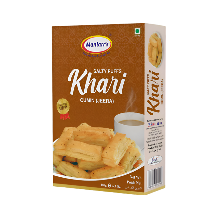 Maniarr's Salty Puffs Jeera Khari (Cumin) 180g