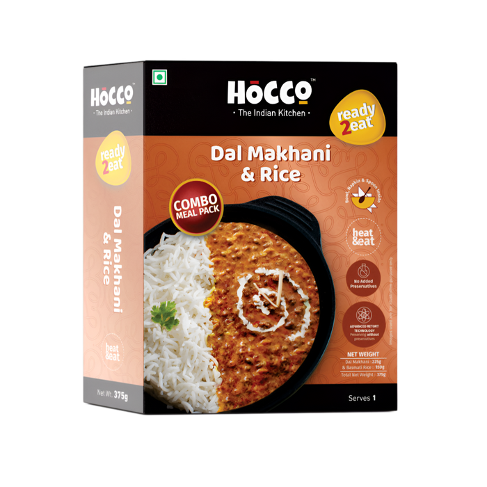 Hocco Ready To Eat Dal Makhani & Rice Combo 375g