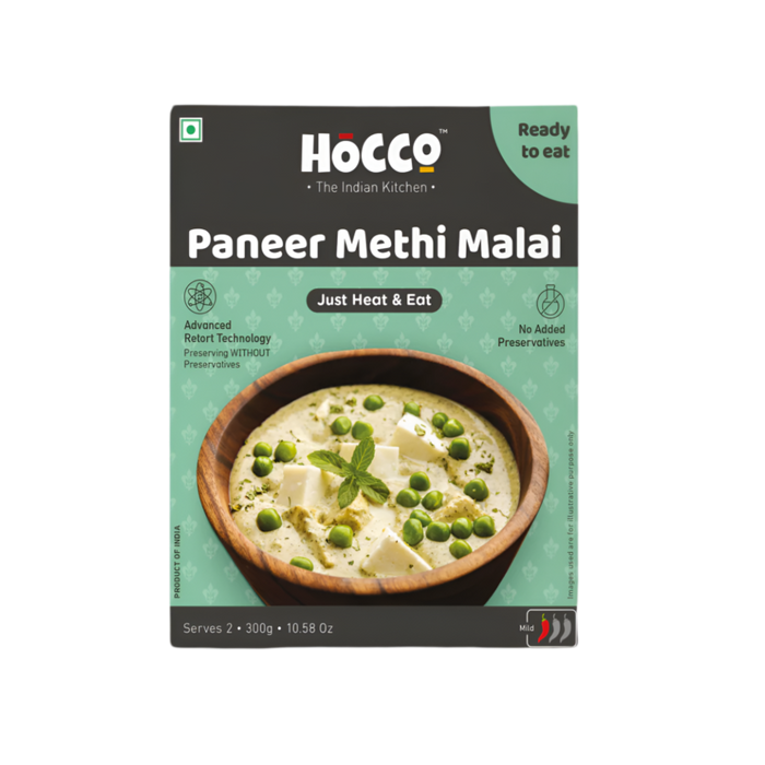 Hocco Ready To Eat Paneer Methi Malai 300g