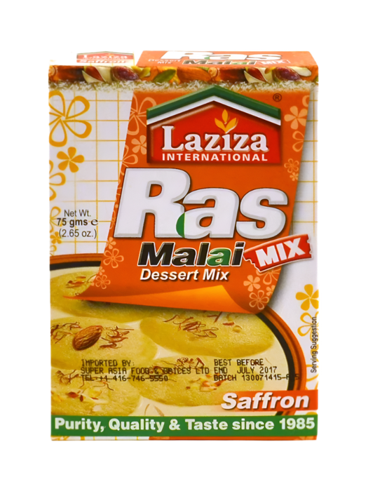 Laziza Rasmalai Mix With Saffron 75g