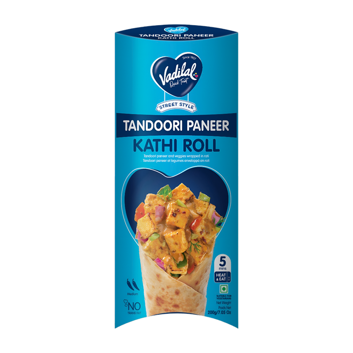 Vadilal Tandoori Paneer Kathi Roll 200g