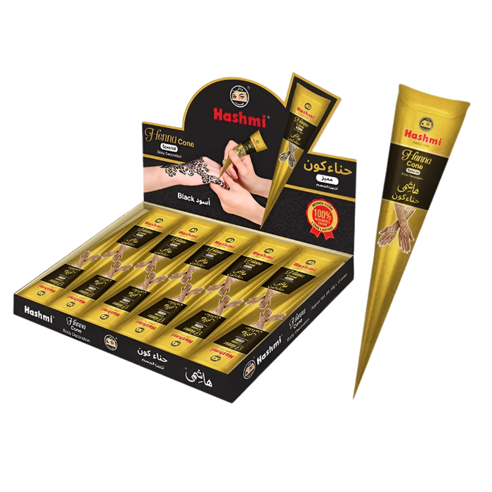 Hashmi Black Henna Cone Large