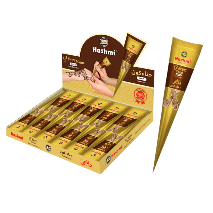 Hashmi Brown Henna Cone Large