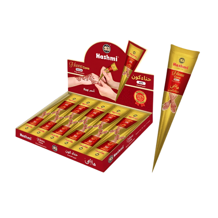 Hashmi Red Henna Cone Large