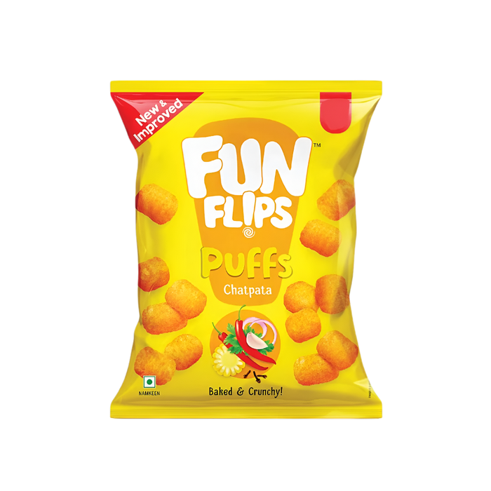 Fun  Flips Puffs Chatpata 60g