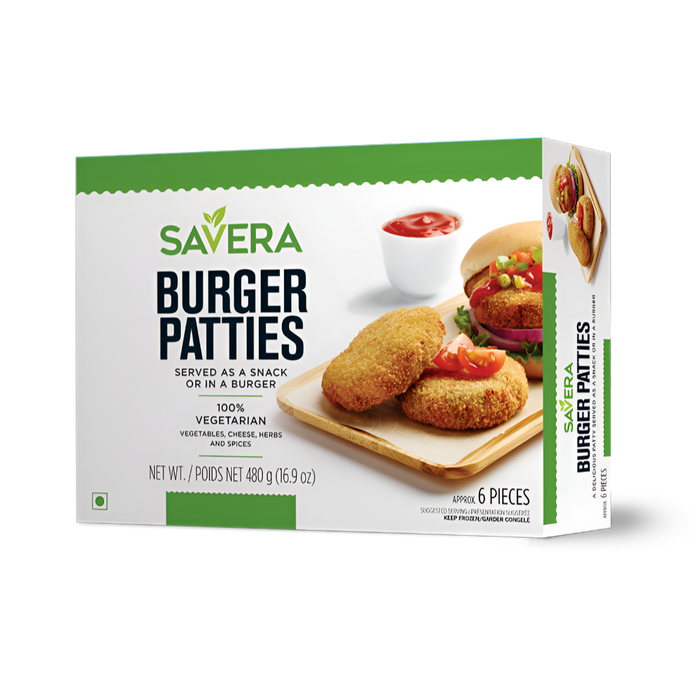 Savera Burger Patties (6 Pcs) 480g