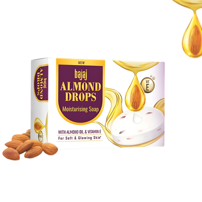 Bajaj Almond Drops Moisturizing Soap 3 Pack (375g)