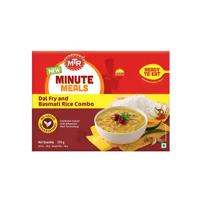 MTR Dal Fry and Basmati Rice 375g