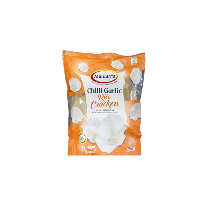 Maniarr’s Chilli Garlic Rice Crackers 200g