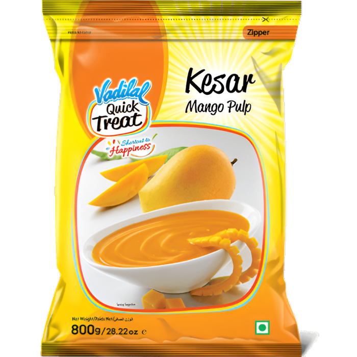 Vadilal Frozen Kesar Mango Pulp 800g