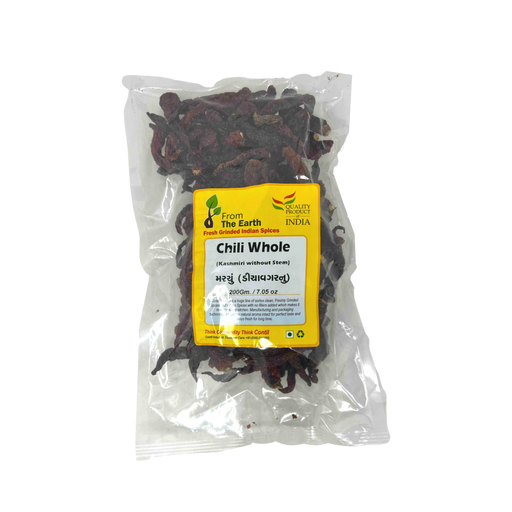 From The Earth Kashmiri Chili Whole 200g - Spices - indian grocery store kitchener