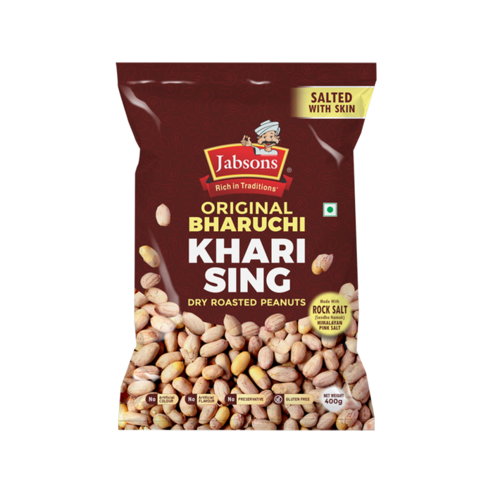 Jabsons Khari Sing Bharuchi Peanut 400gm - Snacks - Spice Divine Canada