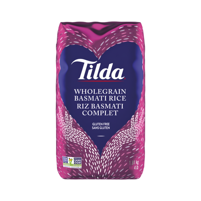 Tilda Wholegrain Brown Basmati Rice 4Lb