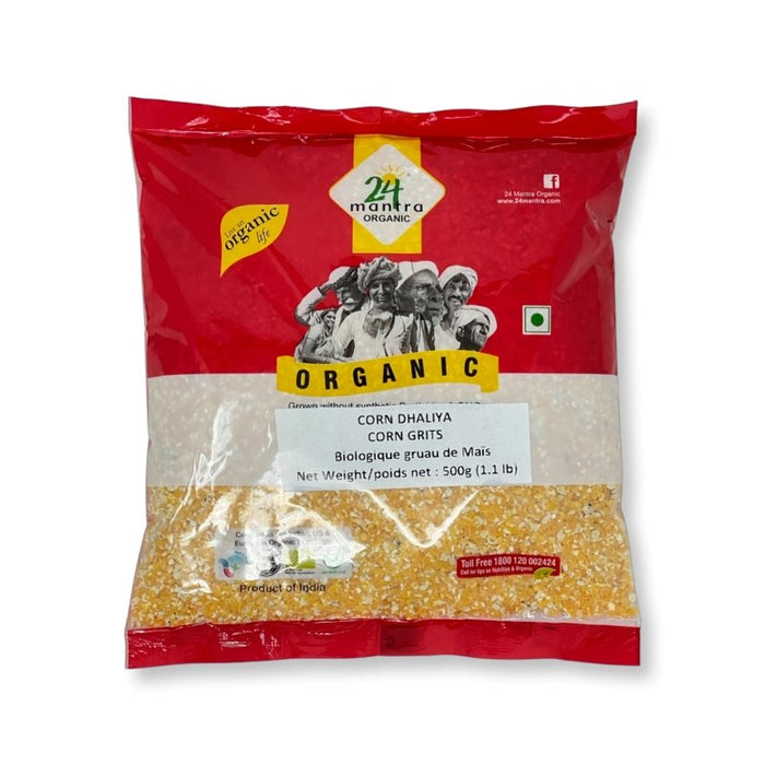 24 Mantra Organic Corn Dhaliya (Corn Grits) 1.1lb - Lentils | indian grocery store in pickering
