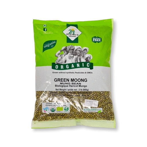 24 Mantra Organice Green Moong (Mung Bean) 2lb - Lentils | indian grocery store in cornwall