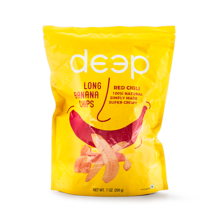 Deep Red Chili Long Banana Chips 200g