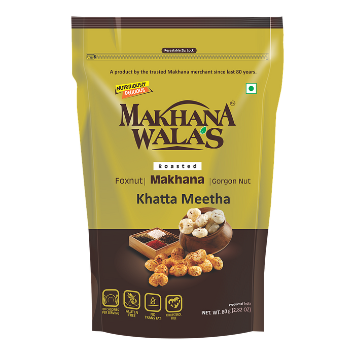 Makhana Walas Khatta Meetha Roasted makhana 60g - Snacks - sri lankan grocery store near me