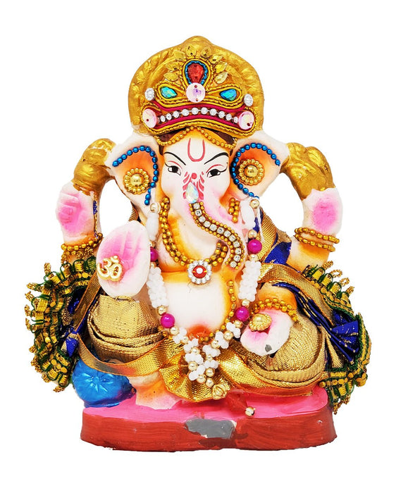 6" Eco-Friendly Ganesh Peshwai - Statues | indian grocery store in markham