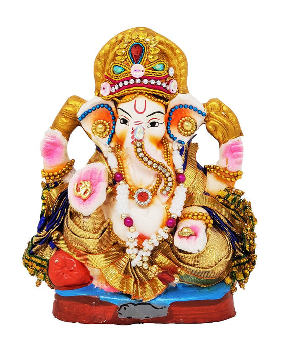 6" Eco-Friendly Ganesh Peshwai - Statues | surati brothers indian grocery store near me