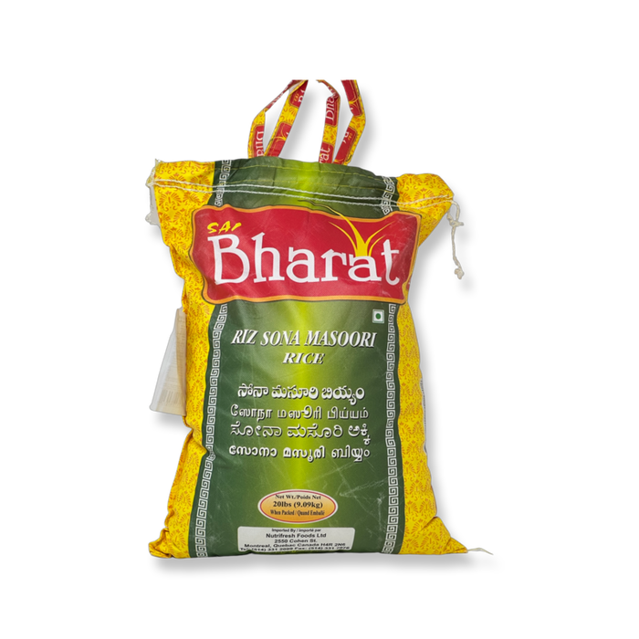 Bharat Gate Sona Masoori 20lb - Rice | indian grocery store in windsor