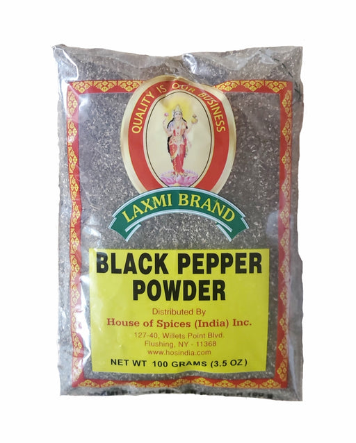 Laxmi Brand Black Pepper Powder 100gm - Spices - pakistani grocery store near me