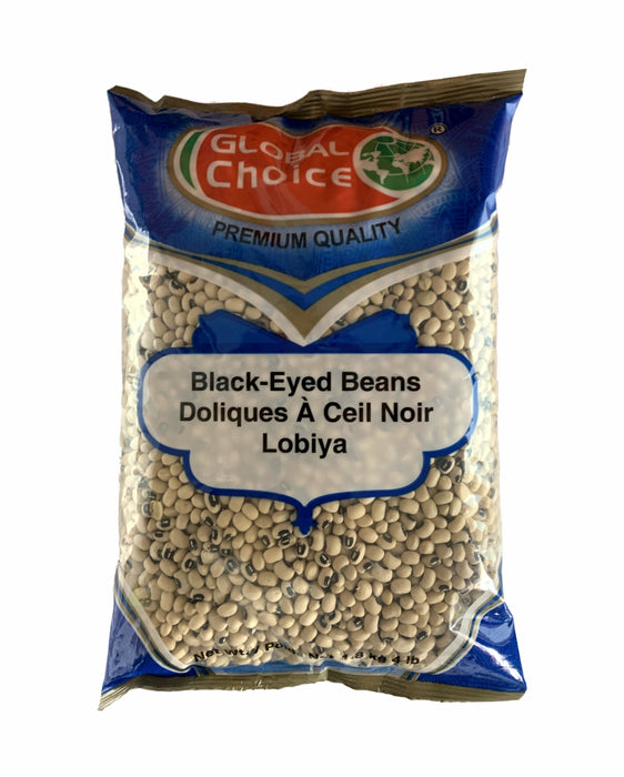 Global Choice Black Eyed Beans 1.8 kg ( Lobiya 4lb) - Lentils - pakistani grocery store in canada