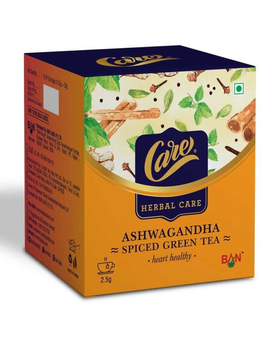 Care Ashwagandha Spiced Green Tea 10 bags - Tea | indian grocery store in london