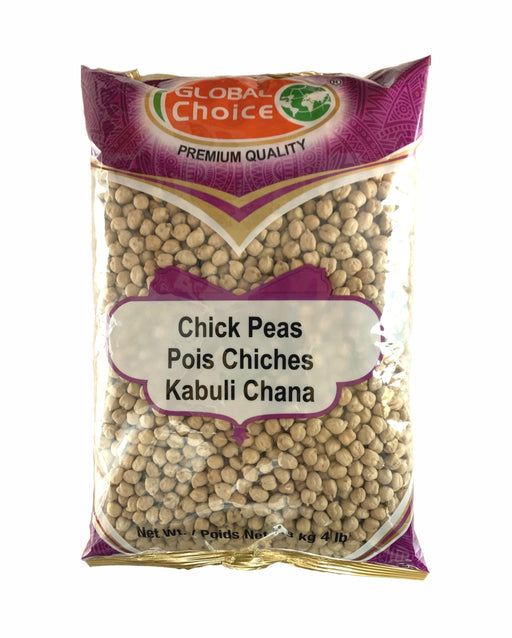 Global Choice Chick Peas 1.8kg ( Kabuli Chana 4lb) - Lentils - Indian Grocery Home Delivery