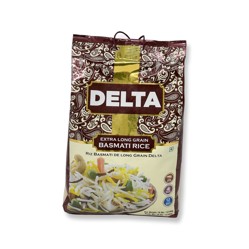 Delta Extra long grain Basmati rice 10Lb4 β Spice Divine